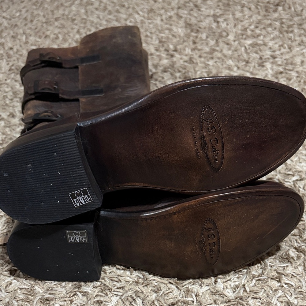 J.B. Dillon Brown Heeled Boots - Picture 7 of 7